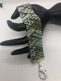 Handwoven Cuff Bracelet in Greens & Browns