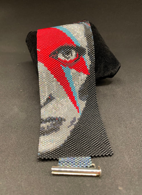 Handwoven David Bowie Ziggy Stardust Cuff Bracelet