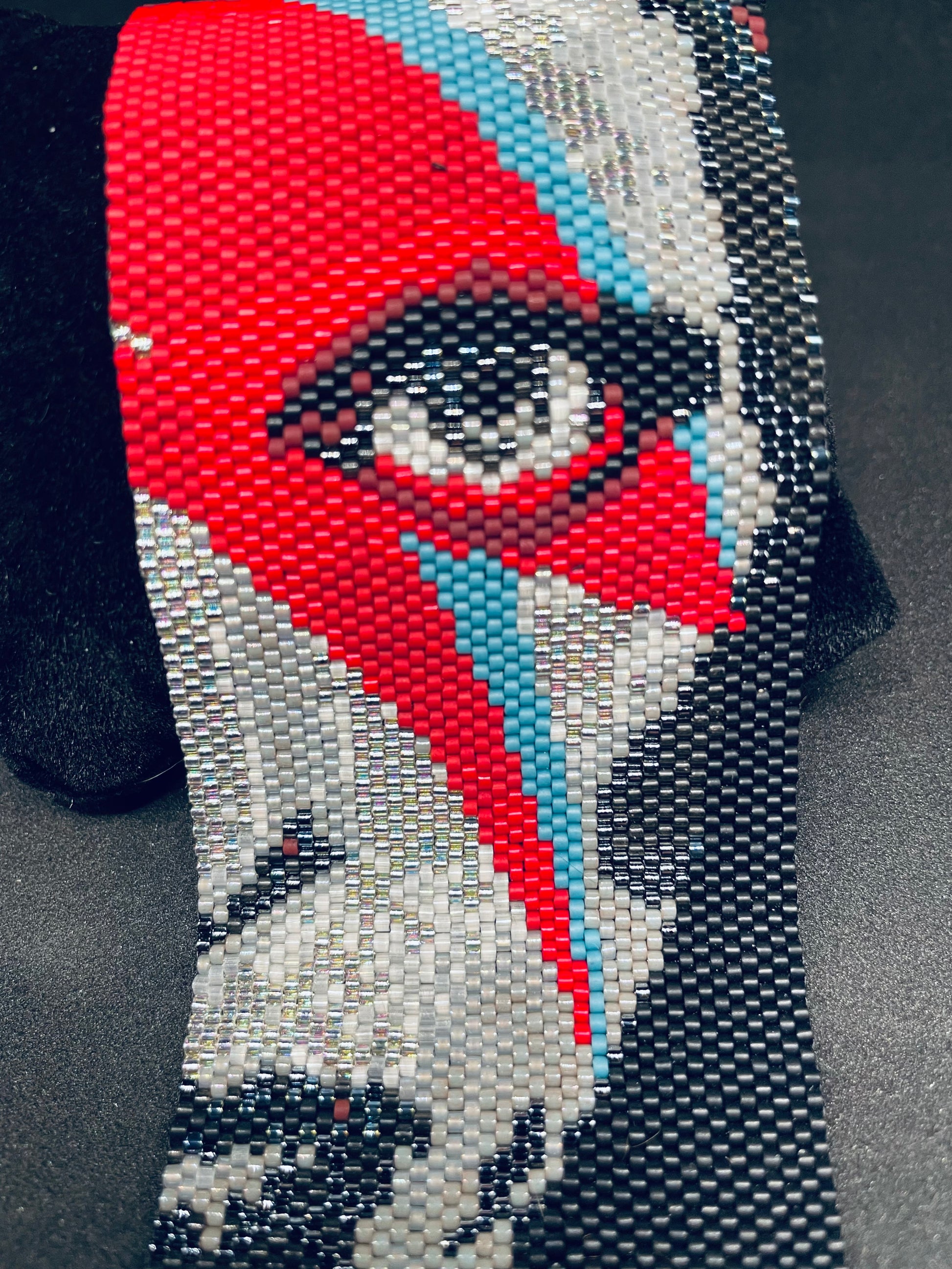 Handwoven David Bowie Ziggy Stardust Cuff Bracelet