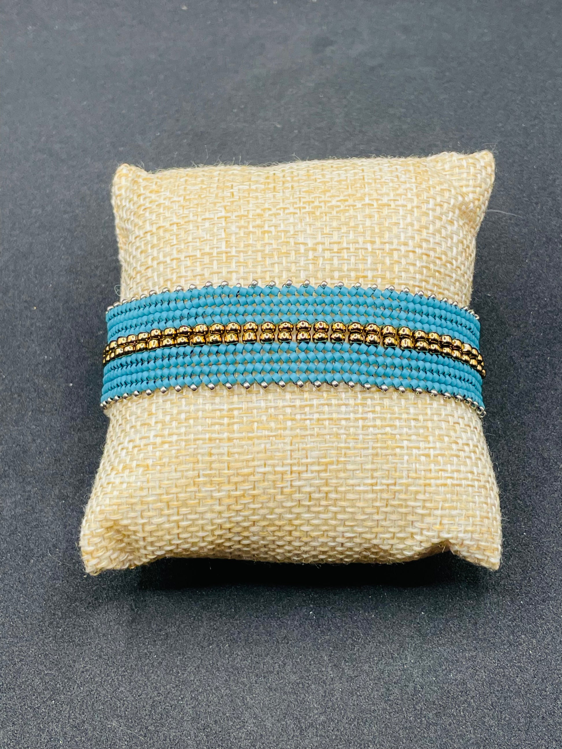 Handwoven Japanese Cylinder Bead Bracelet