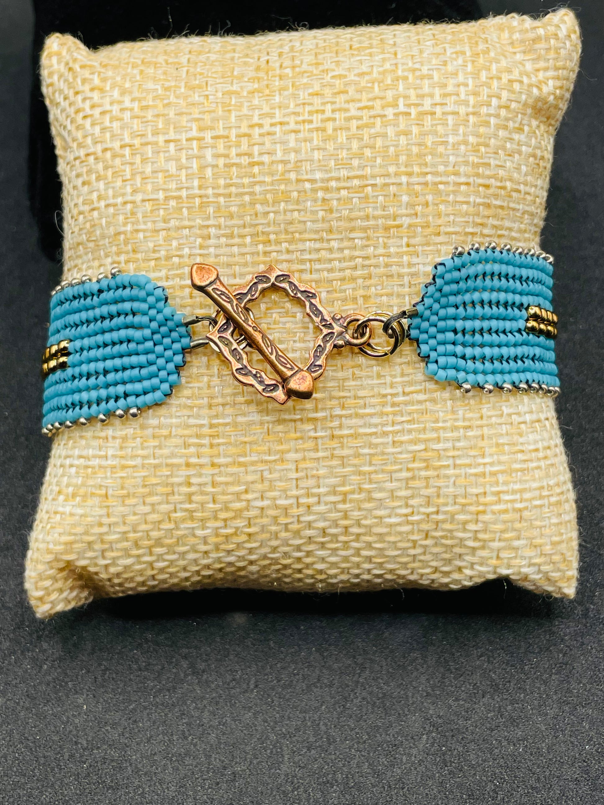 Handwoven Japanese Cylinder Bead Bracelet
