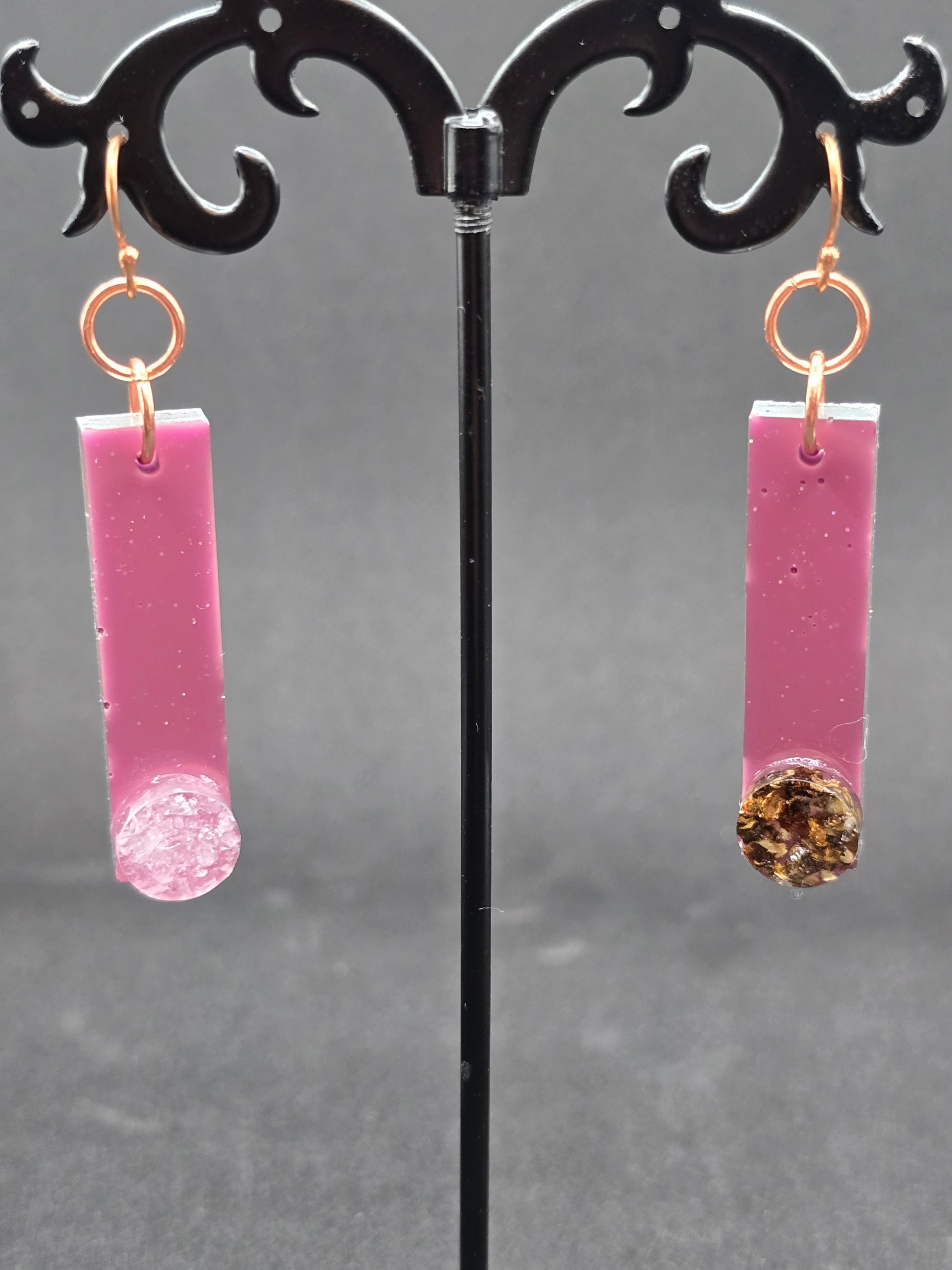 Salt & Pepper Resin Earrings