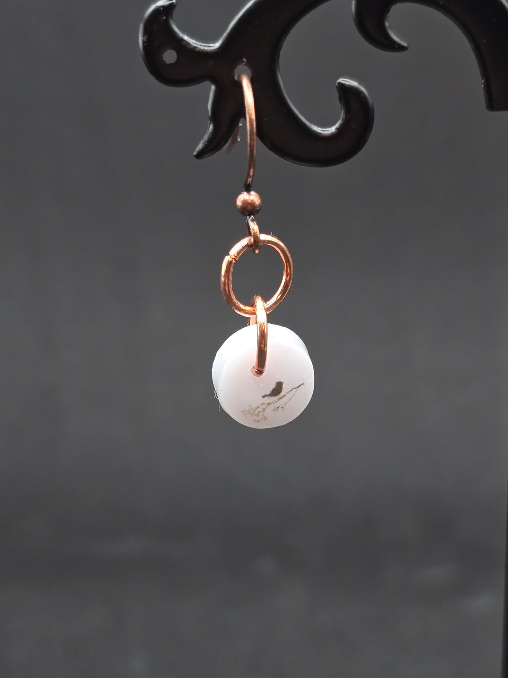 Tiny Resin Bird Earrings