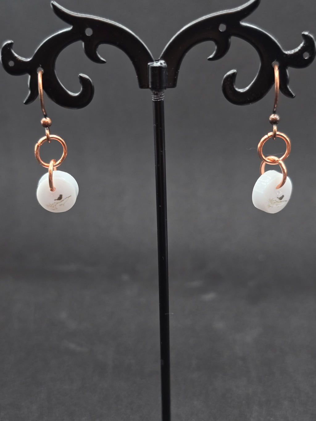 Tiny Resin Bird Earrings